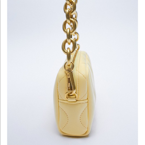 Zara chain strap vinyl shoulders bag - Picture 5 of 8